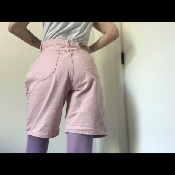 Lee Vintage Mom Bermuda Shorts Pastel Pink RARE! - Picture 8 of 14